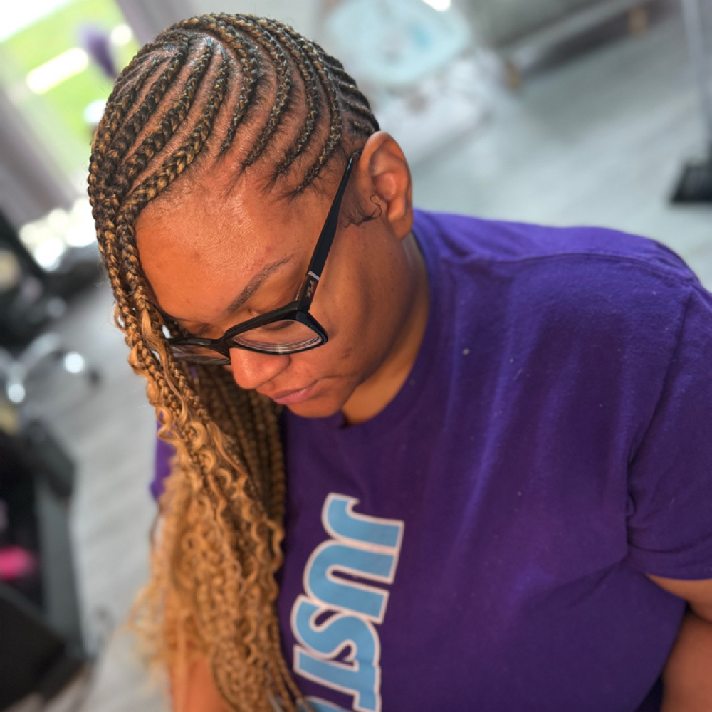 Lemonade Braids at Queen of knotless‼️👑 in Warren, MI