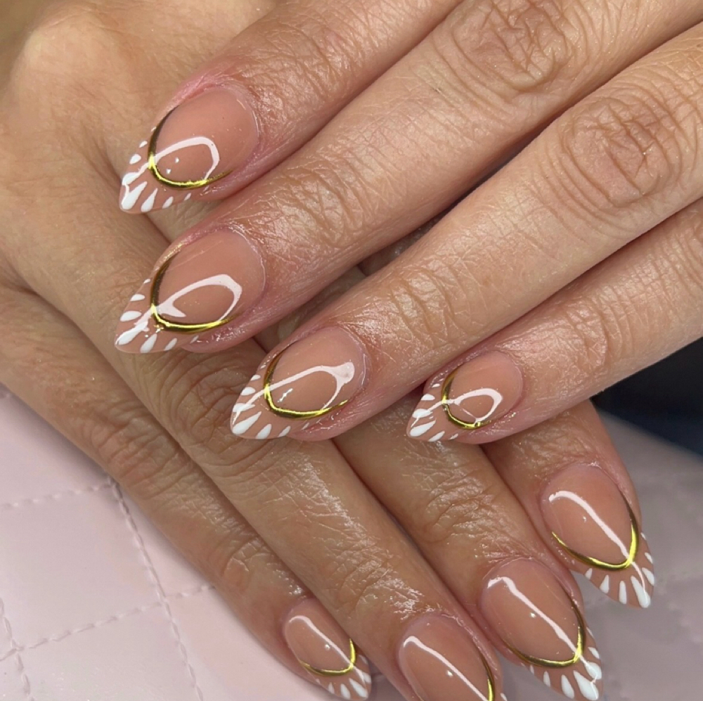 French W/ 3D Detail at PRELLA Nail + Beauty Bar in Sherman Oaks, CA