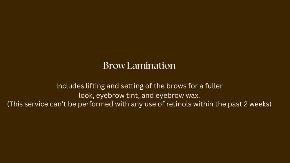 Brow Lamination at Wild Honey Studio in Sioux Falls, SD