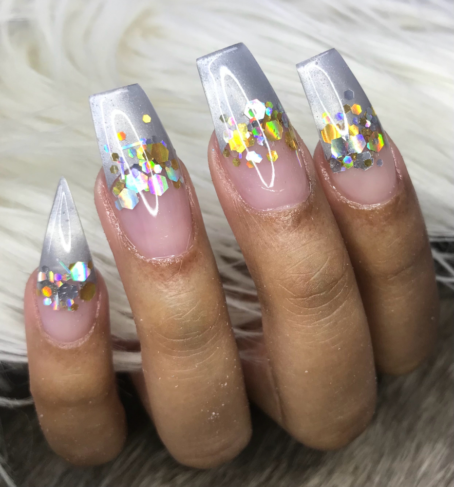Color Tip Full Set at Funkicold Nails in Hapeville, GA