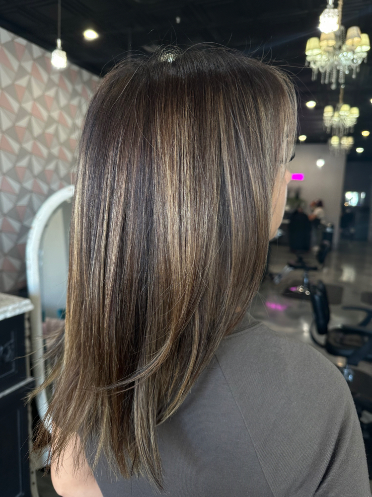 Reverse Balayage/Lowlights at Styled By Maddie in Vacaville, CA