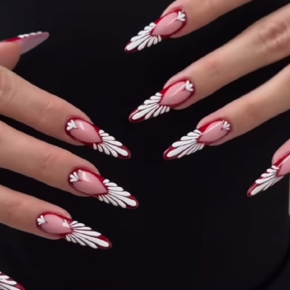 Long Full Set at Pretty nails by marii in Paterson, NJ