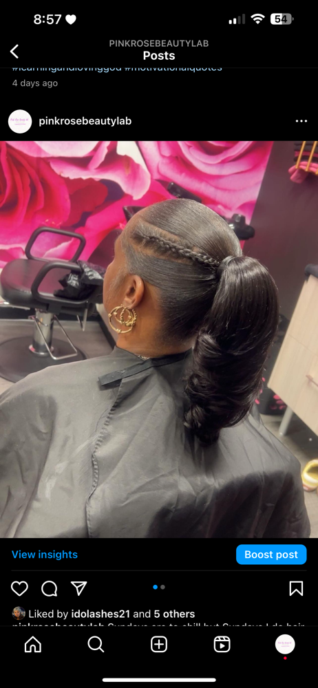 Sleek Ponytail