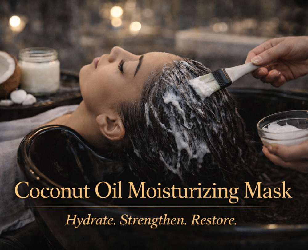 Coconut Oil Moisturizing Mask at HFS Trichology & HeadSpa Inc. in Stockton, CA