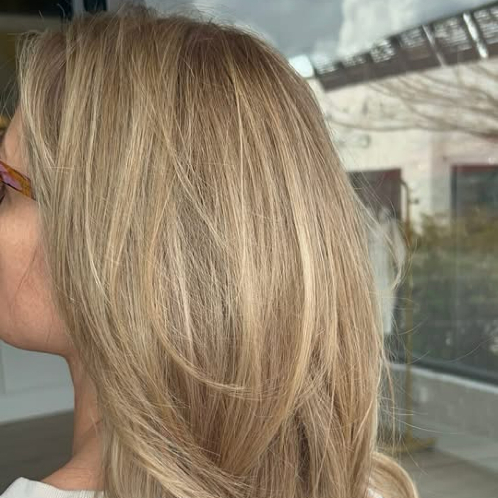 Highlight + Root Cover Up at Hair by jesse k in Haleyville, AL
