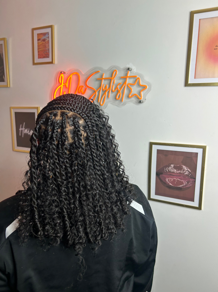 Shoulder Length Tribal at J.Dastylist Braiding & More in Morgantown, WV