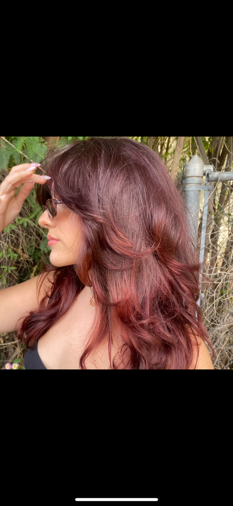 all over color and cut