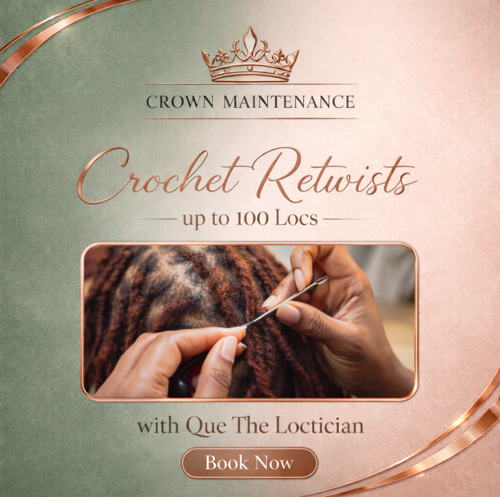 Crochet Retwist - up to 100 Locs at Crown Maintenance in Detroit, MI