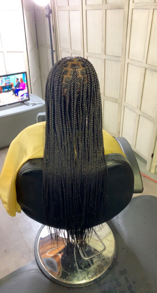 Small Knotless Braids