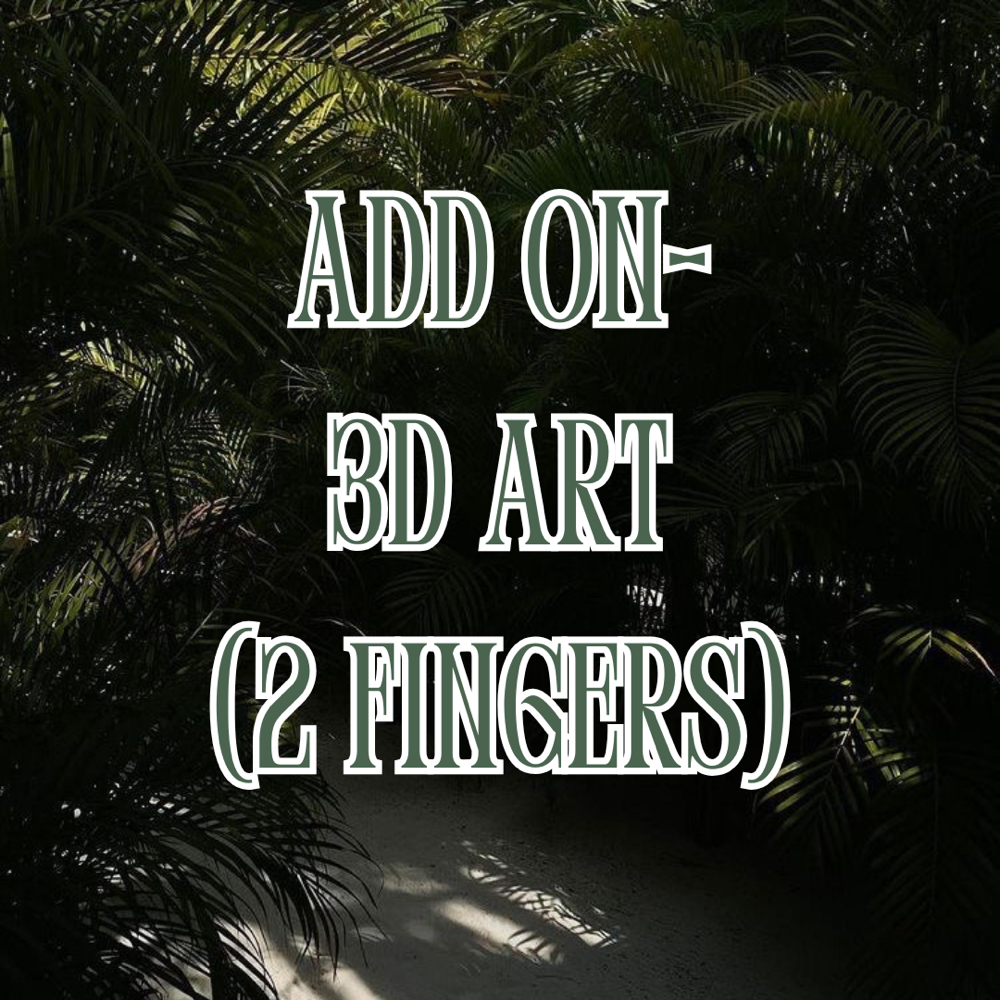 ADD ON- 3D ART (2 Fingers) at SkinxHim Aesthetics in Athens, TX