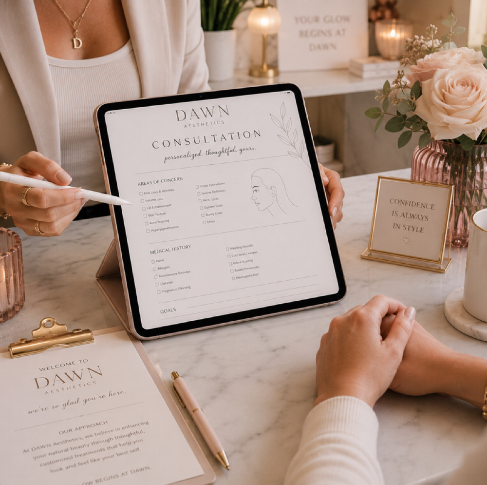 Consultation at Dawn Aesthetics in Nacogdoches, TX