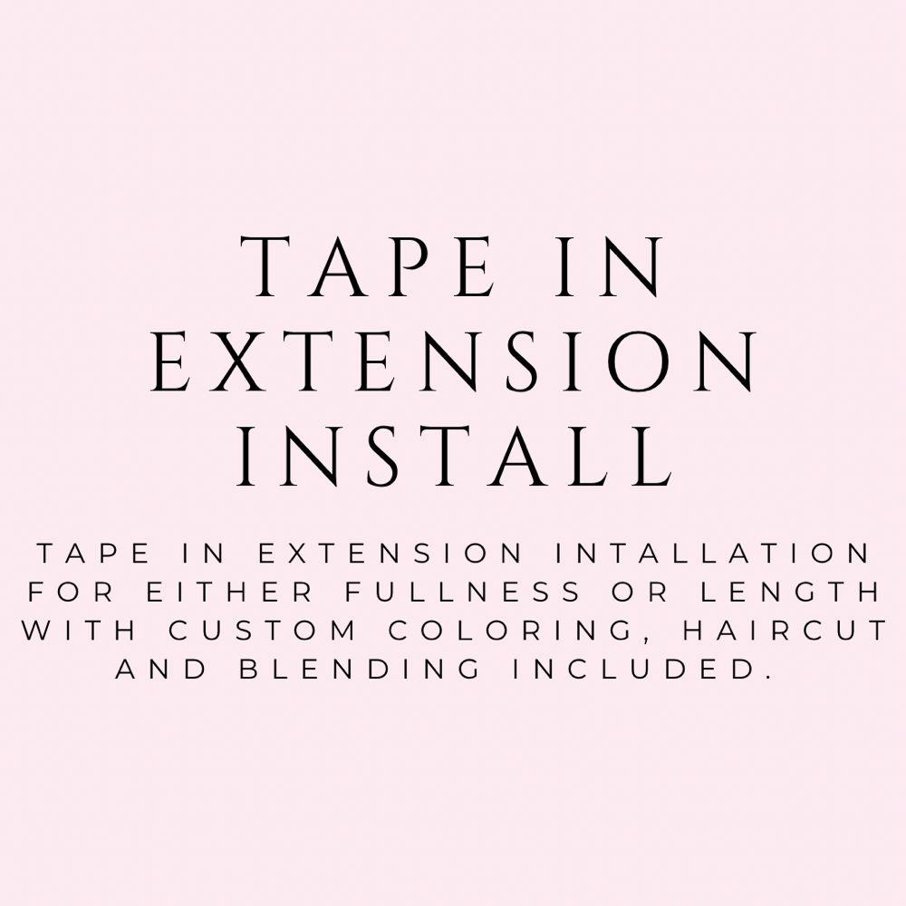 Tape In Extension Install