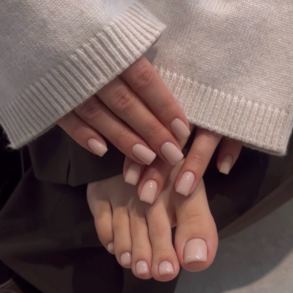 Full Set Mani (Long)+pedi at Nails Art by Polina Yerofeyeva in Monterey, CA