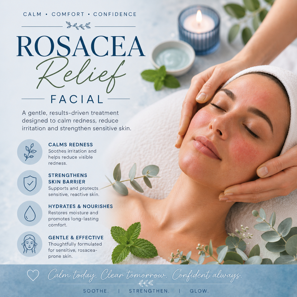 Rosacea Relief Facial at Sabrina’s Spa Shop in Spring Hill, FL
