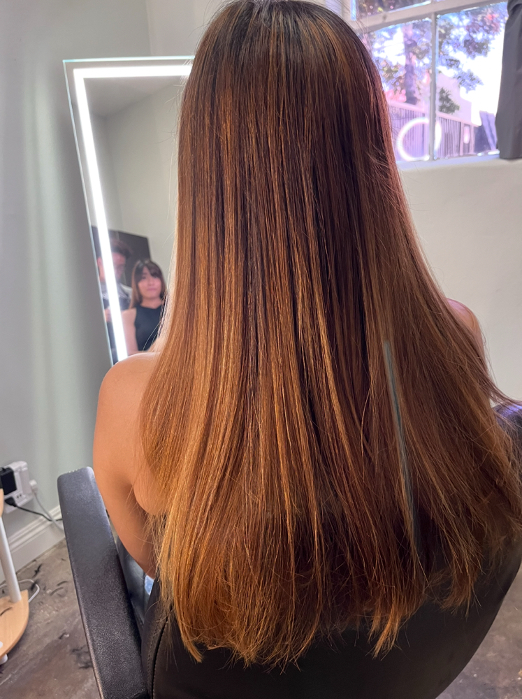 Keratin hair treatment