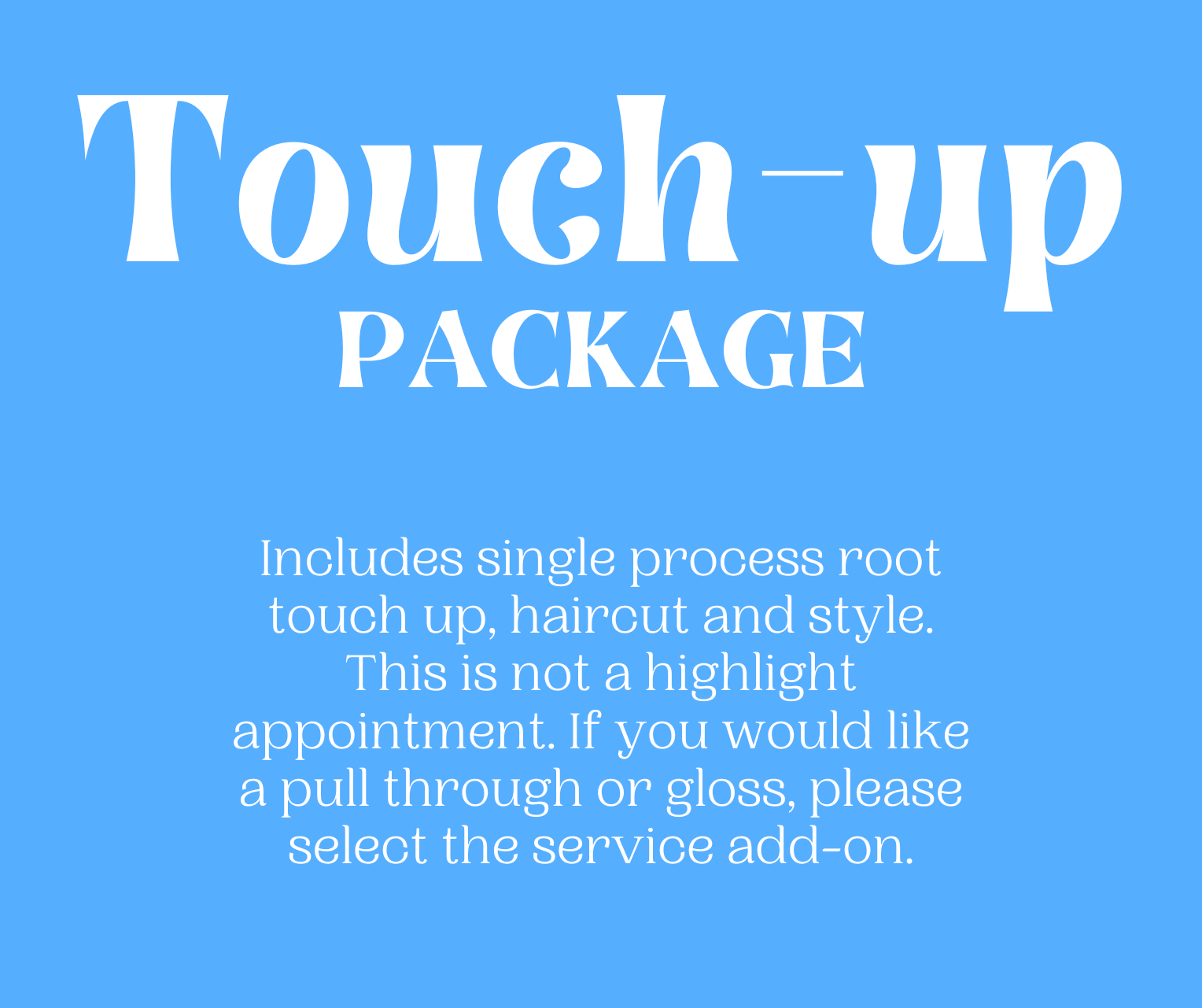 Touch Up Package