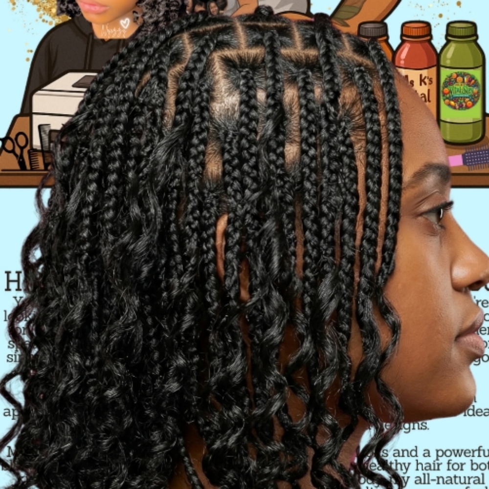 Smedium Boho Bob at Ms K Hair Braiding in Cincinnati, OH