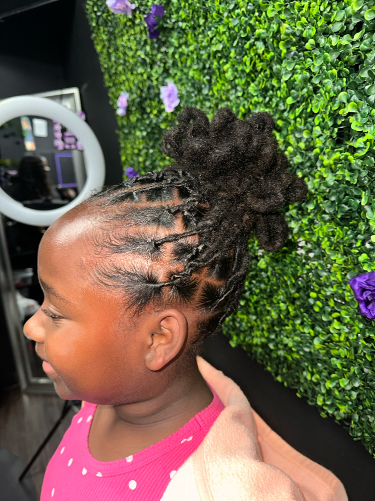 Kid's Loc retwist and style comes w