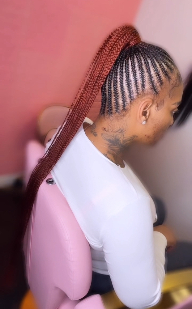 Braided Pontyail at Bre The Braider in Hazelwood, MO