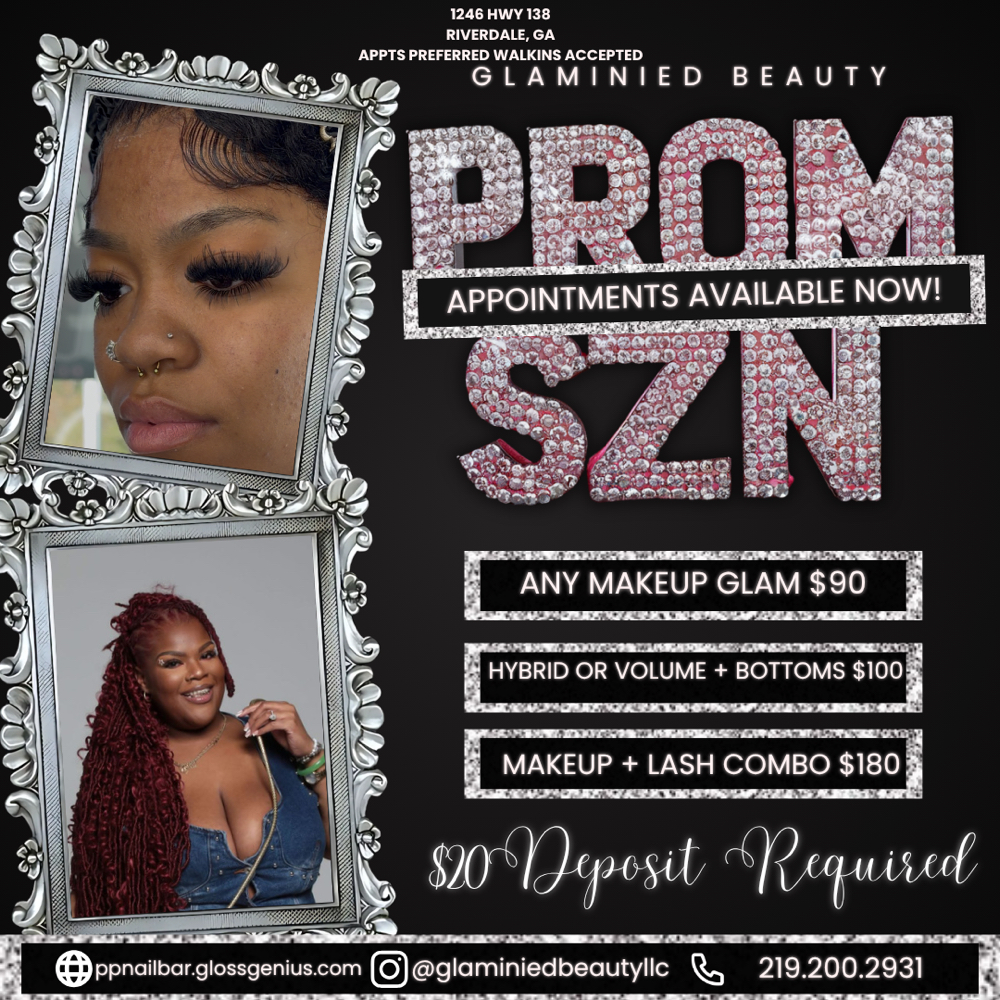 Prom+ GRAD Makeup/ Lash SALE 2026 at The Pretty Polish Nail Bar in RIVERDALE, GA