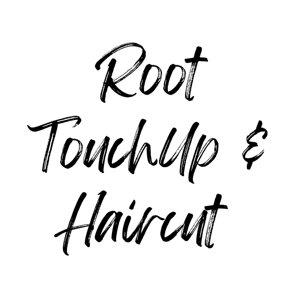 Root Touch Up And Hair Cut