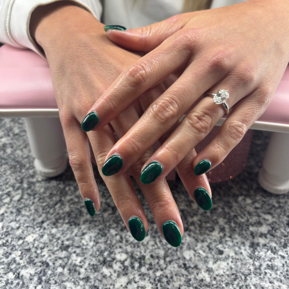 Acrylic Full Set With Solid Color at Aspasia Salon in Saint Charles, MN