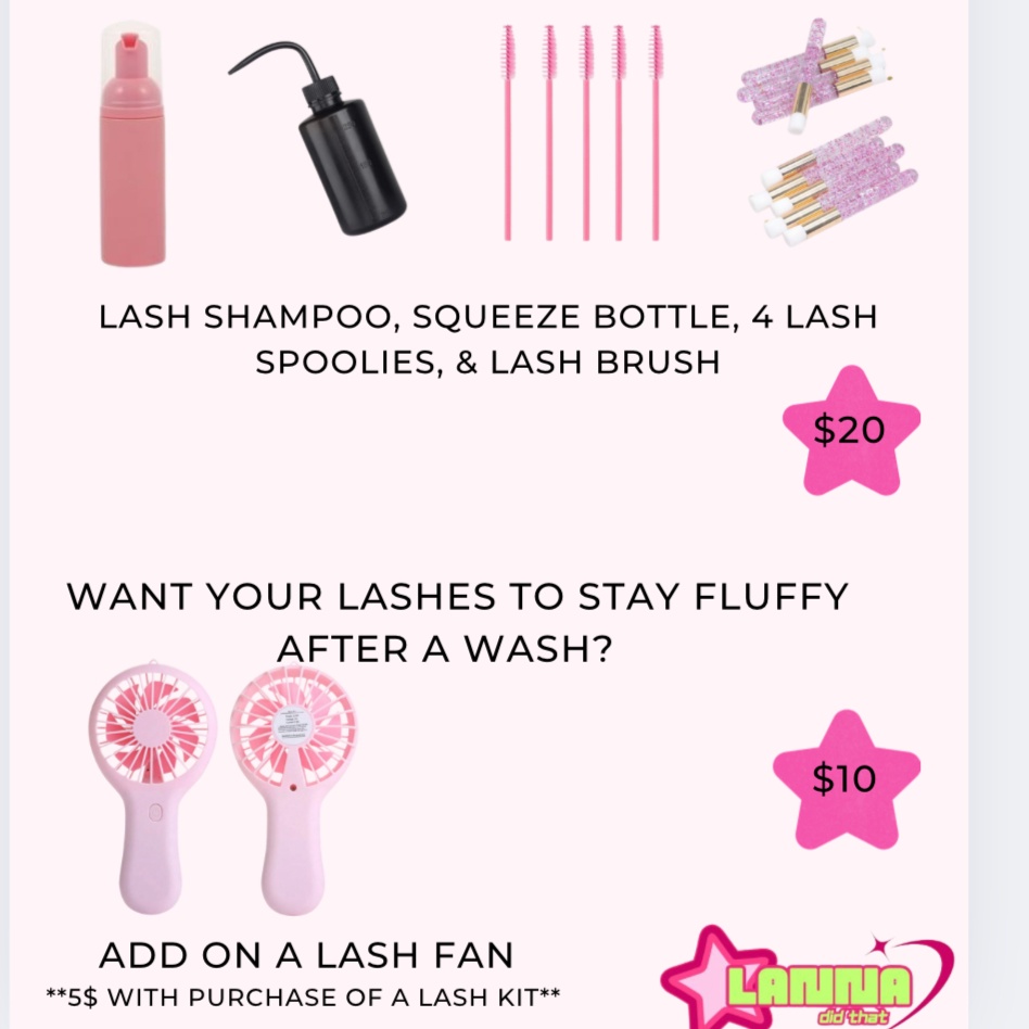 LASH BATH KIT at Lanna Did That in Commerce, CA