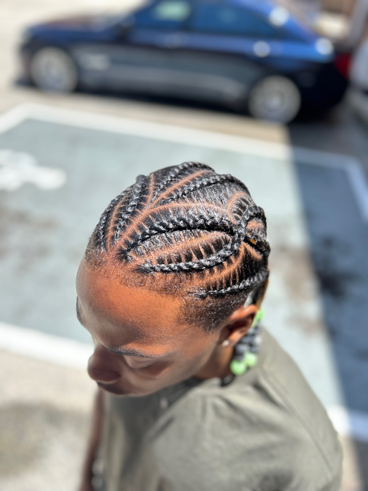 Mens Braids With Design