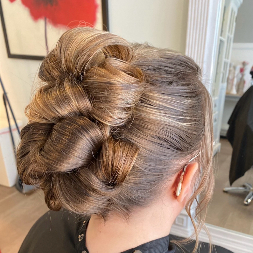 Updo at Jade’s Fades & Shades in Lindon Utah, UT