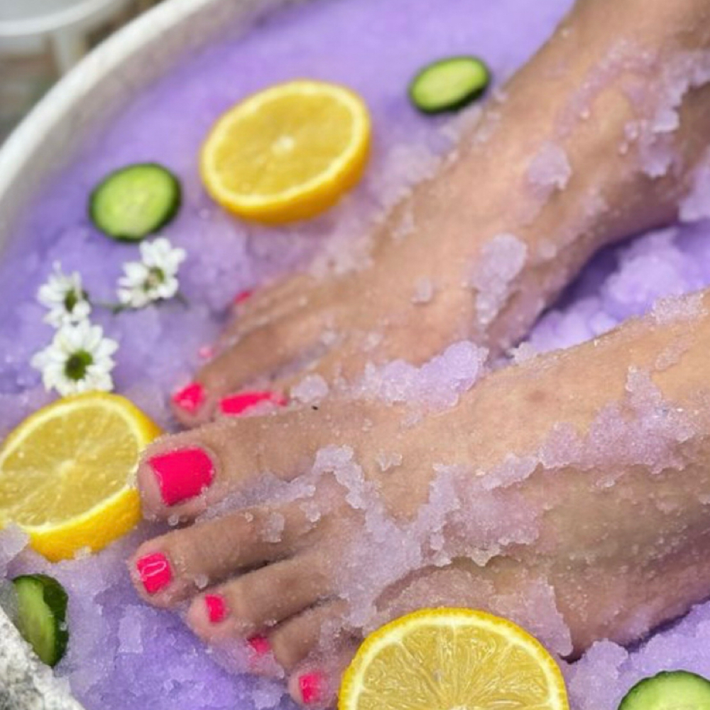 STEAMED JELLY PEDICURE at Tips n' Tea in Midland, TX