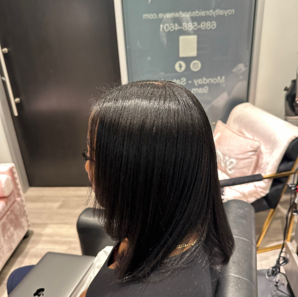 Shampoo Blow-dry & Silk Press at Royalty Braids And Weave LLC in Melbourne, FL