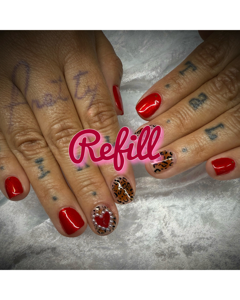 Natural Layover Refill (GEL) at Girl Talk Nail Studio in Arvada, CO