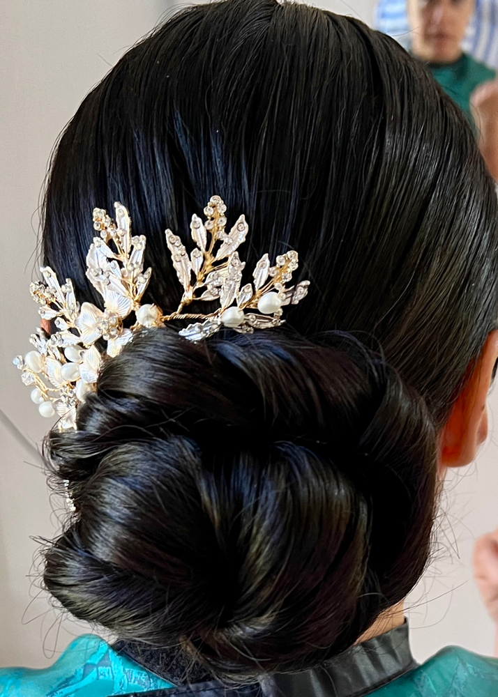 Bridal Updo/Style at Salon Gabriela, LLC in Geneva, IL