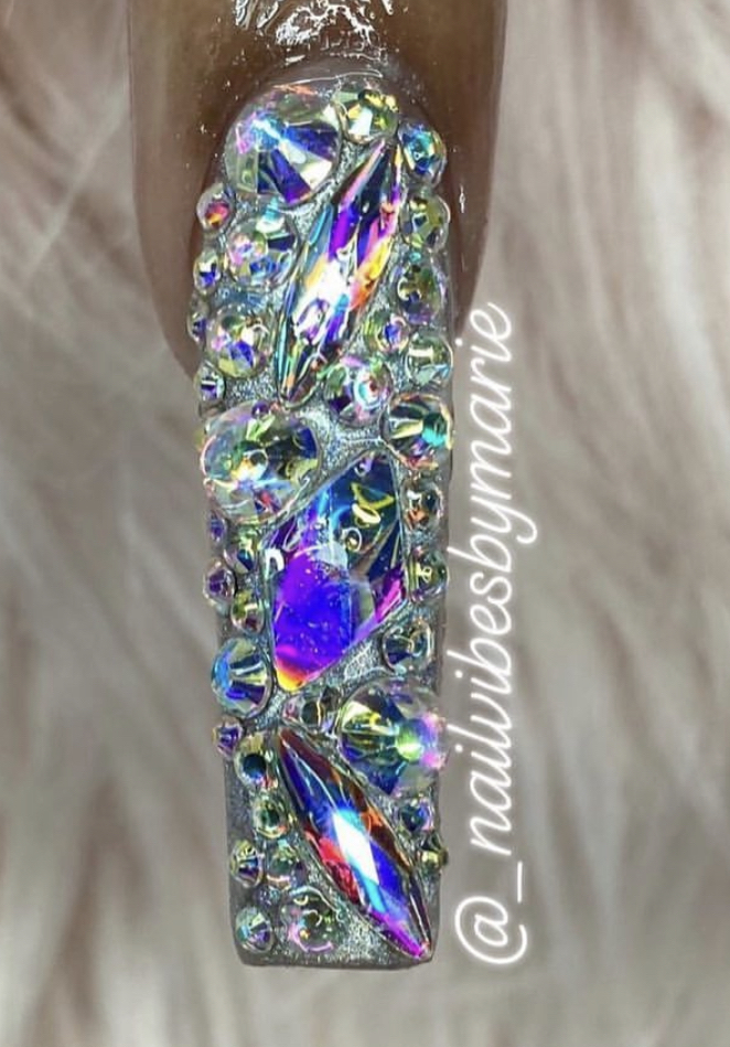 Full Bling Nail Long/Xl