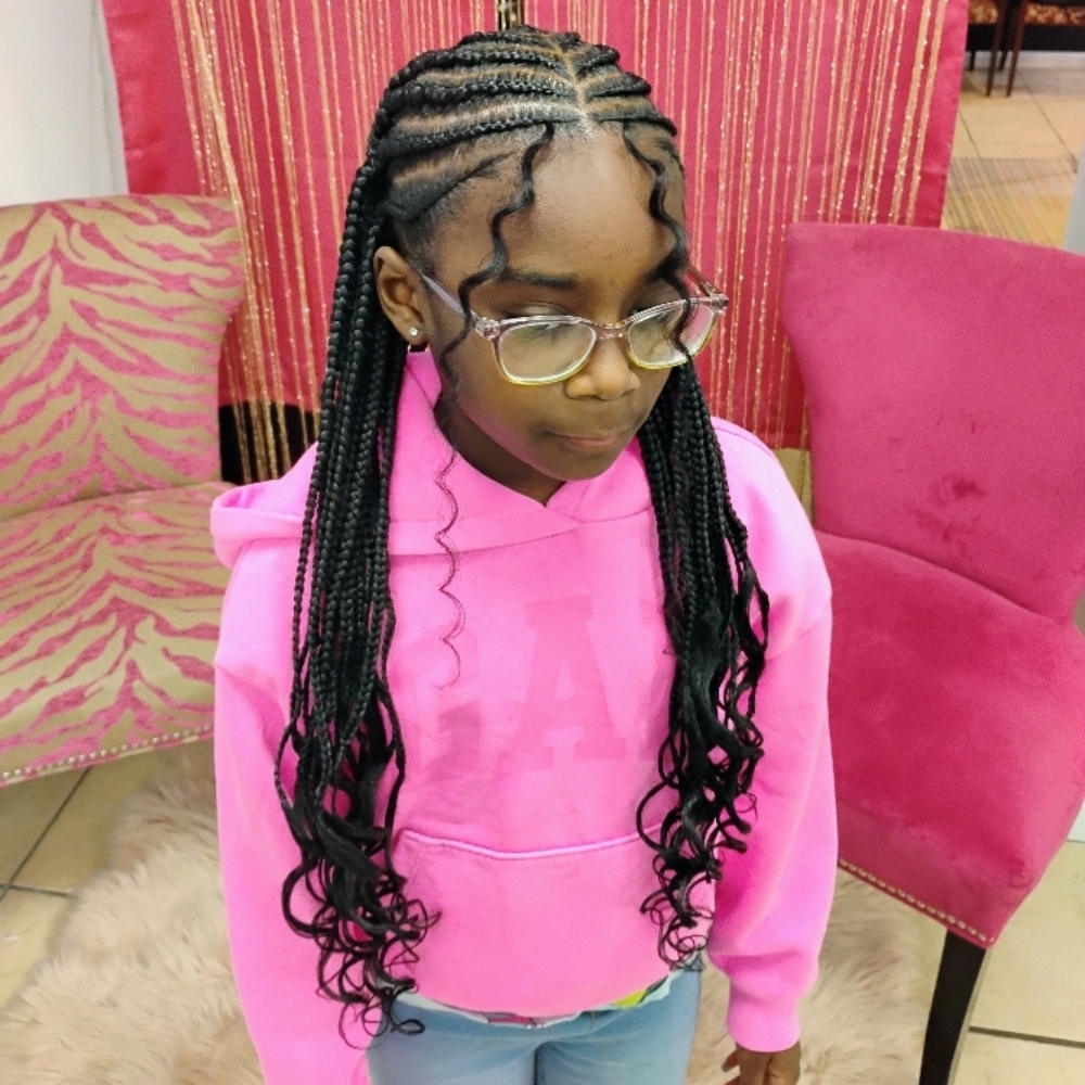 Fulani Braids For Kids at Shades Of Fee Beauty Boutique in Baltimore, MD