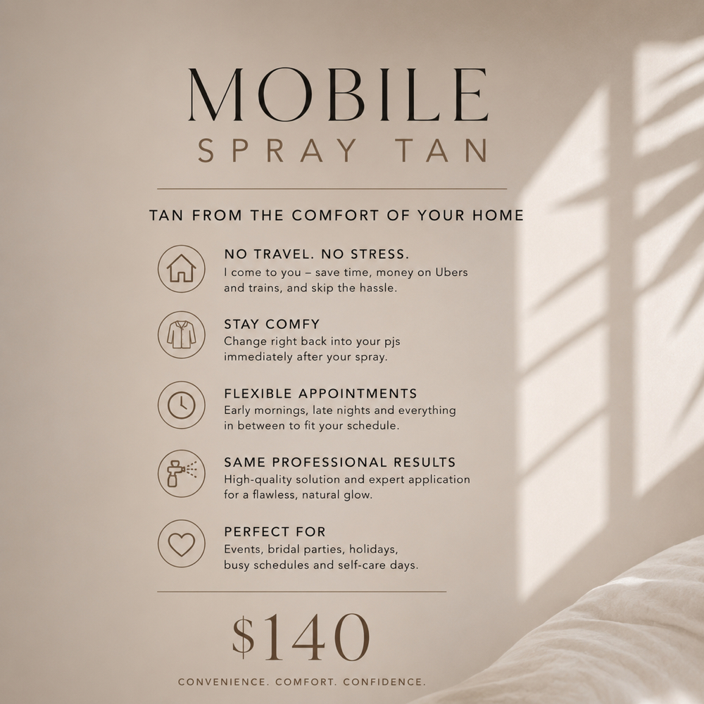 Mobile Spray Tan - at your location at Bronzed Studio Glow in New York, NY