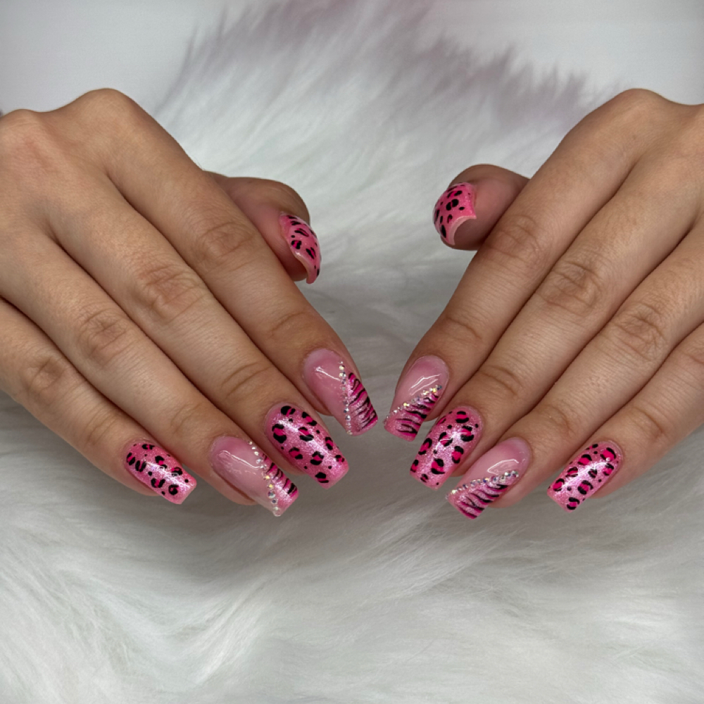 Hard Gel Full Set at Reyes Styles Barbershop & Salon in Salisbury, MD
