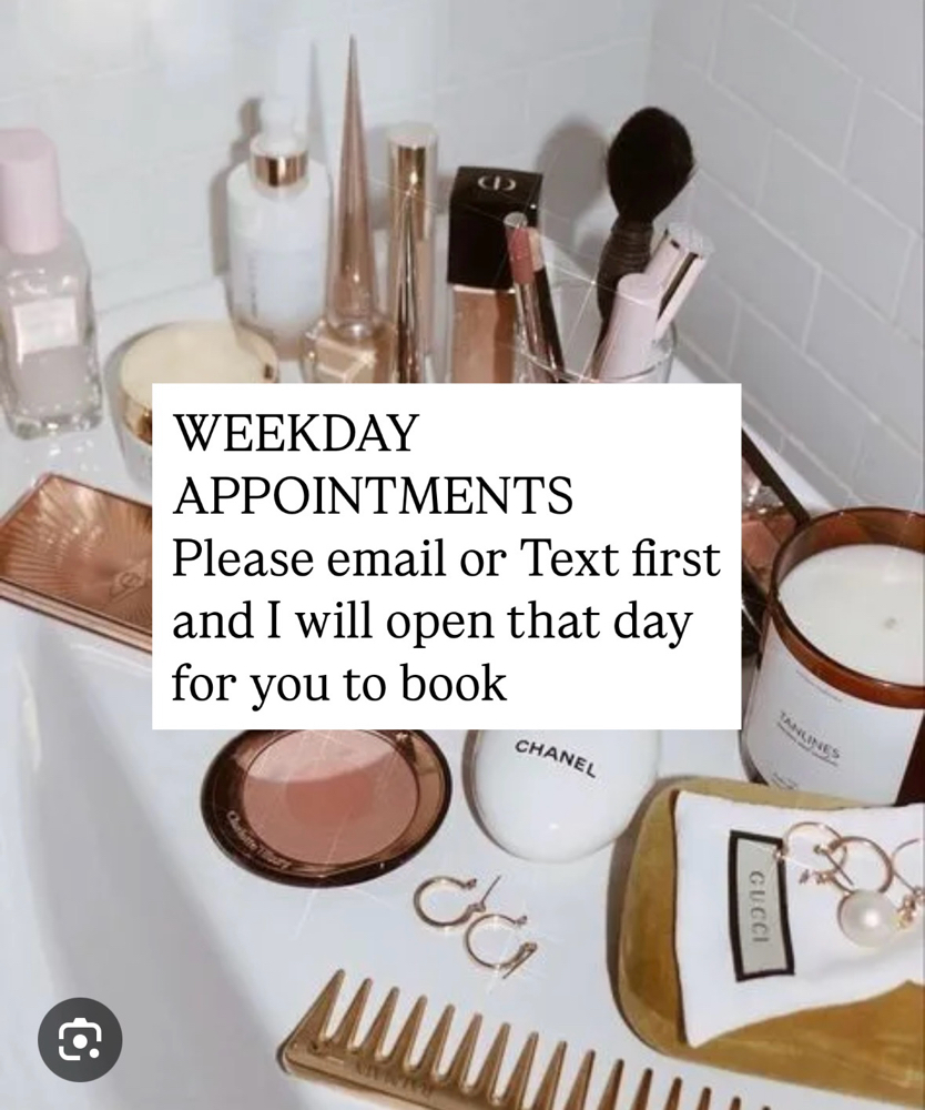 WEEKDAY APPOINTMENTS