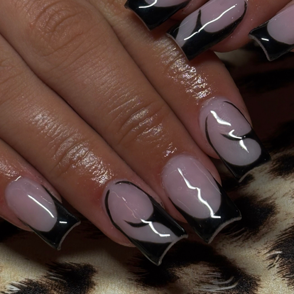 Acrylic full set (medium) at Dolled Up Nails by Harley in saint.joseph, MO