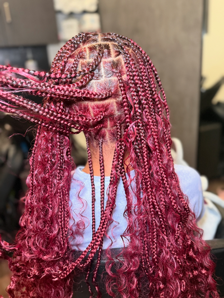 Medium Knotless Boxbraids at Vain Galore Salon & Spa in Austell, GA