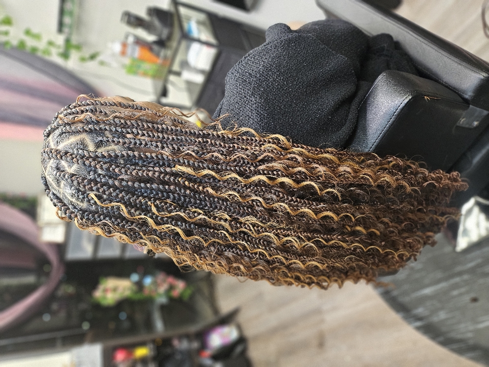 Bohemian Knotless Braids at Jaybraidsandwigs in Baytown, TX