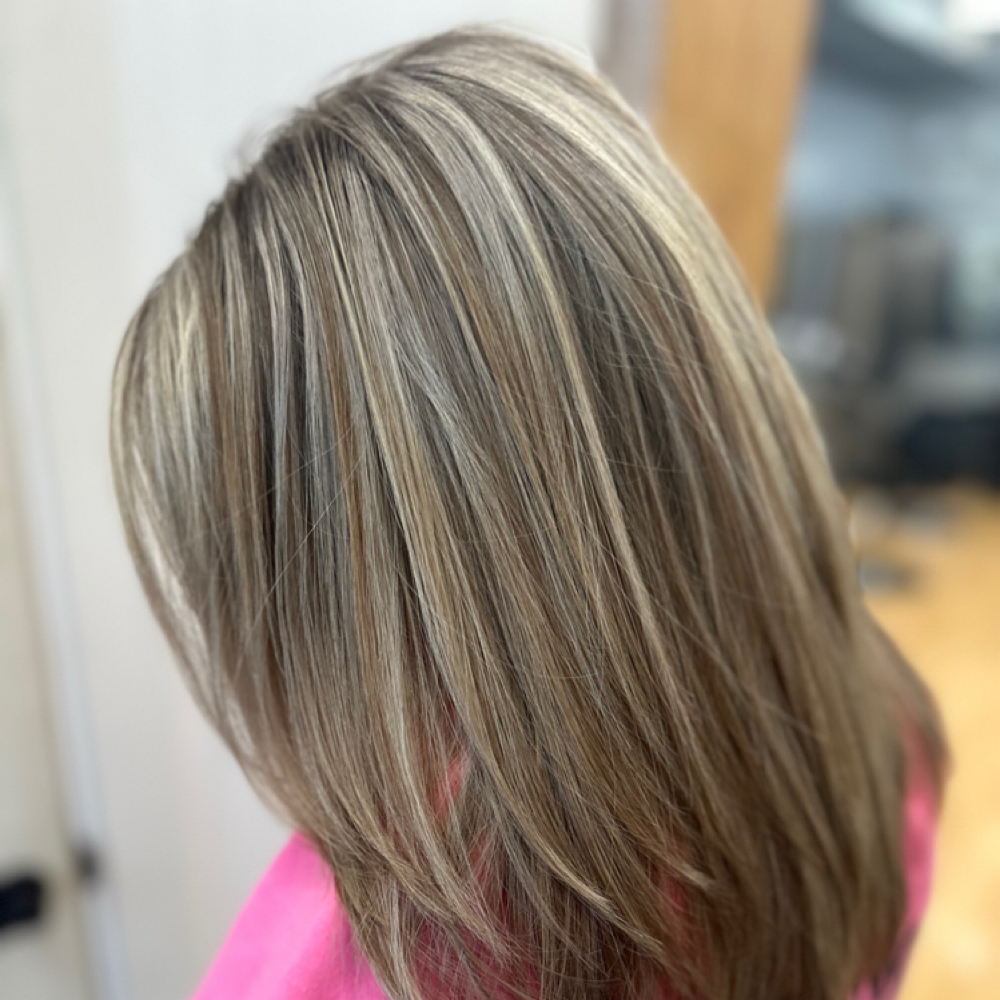 Full Highlight Retouch at Small Town Glam Salon & Spa in Bethel, OH
