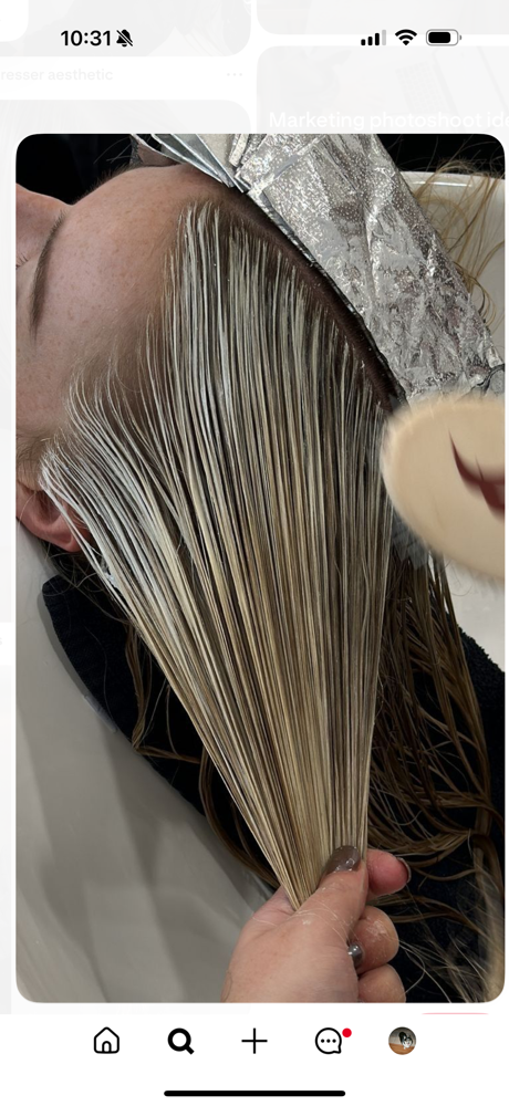 Partial Highlight And Haircut