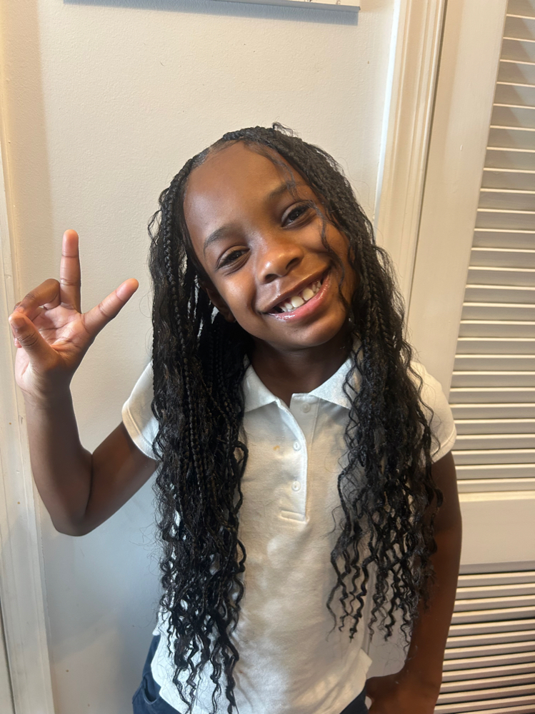 Kids Medium Boho Knotless w/ Human