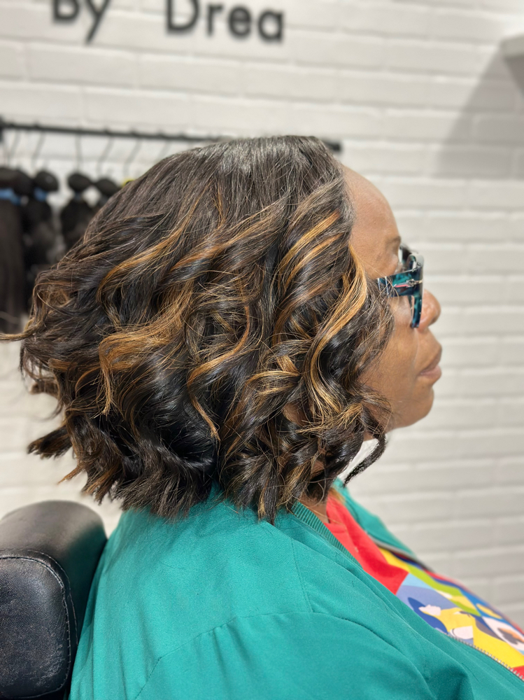 3 Bundles + Sewin With Leave Out