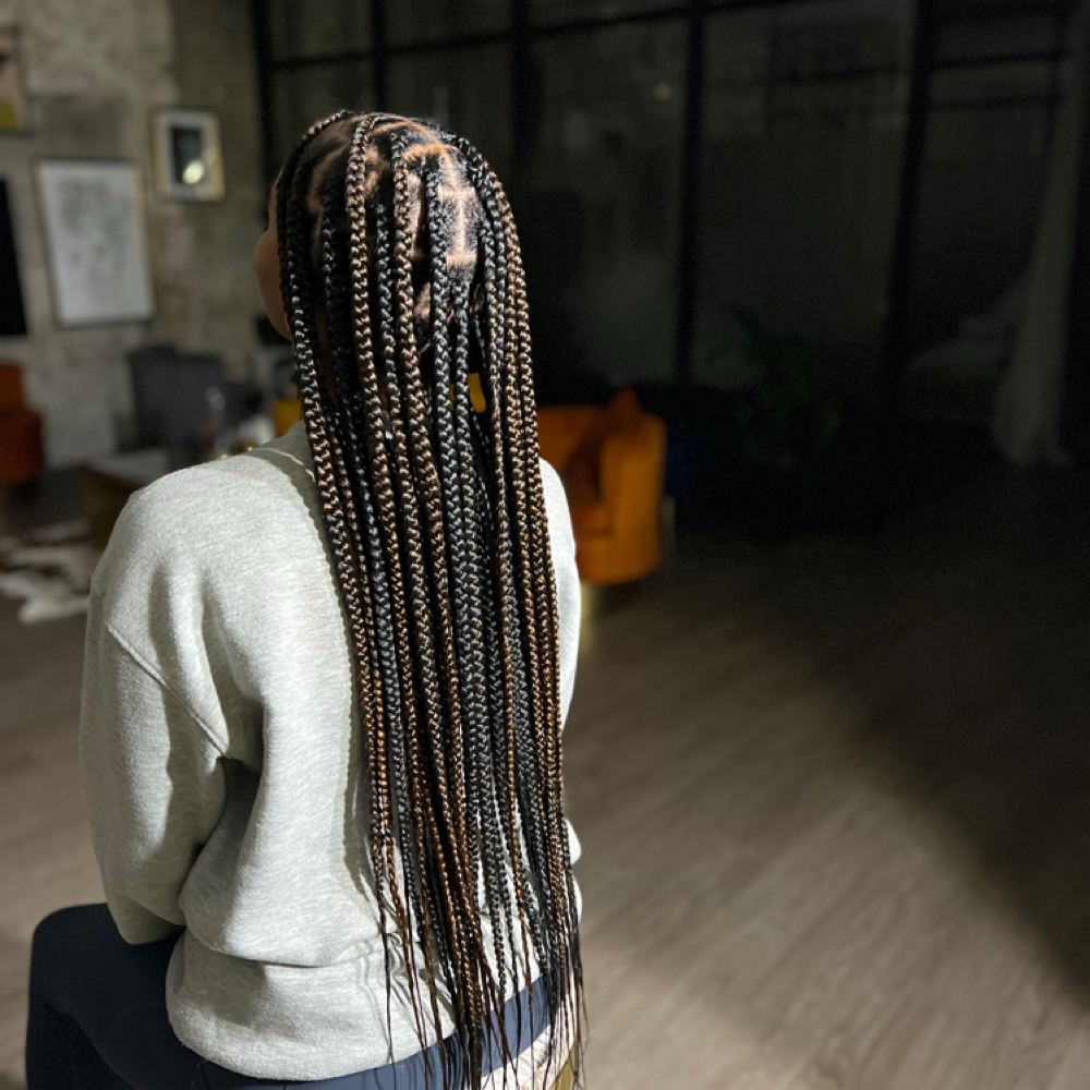Large knotless Box Braids at Taitertotznyc in Brooklyn, NY