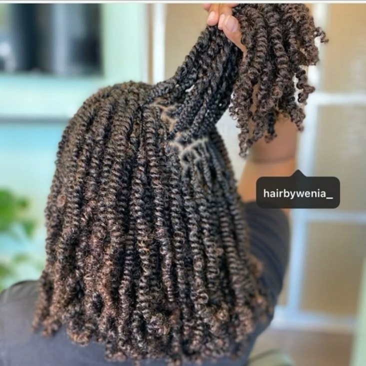 Passion twists at T.S.K hair and braiding