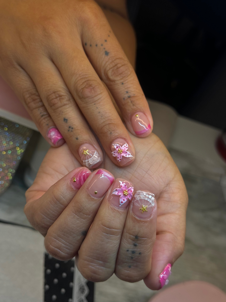 Hard Gel Short Nail ( Using Tips )