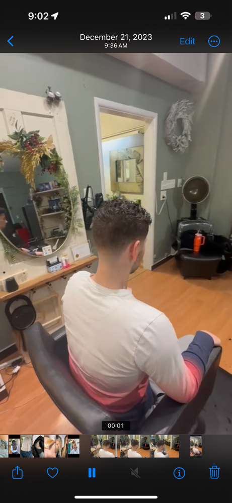 Mens cut
