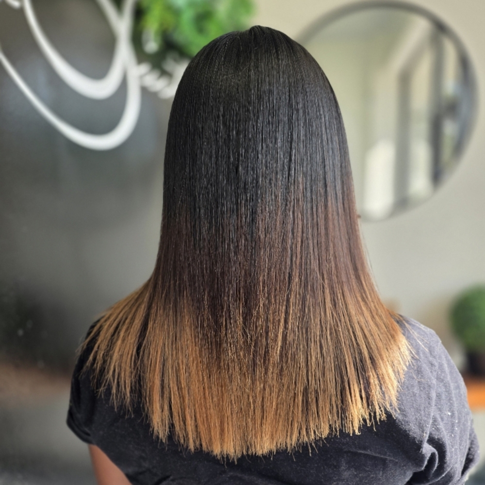 Silk press at Kai'Chanel Beauty Bar in Churchland Virginia, VA